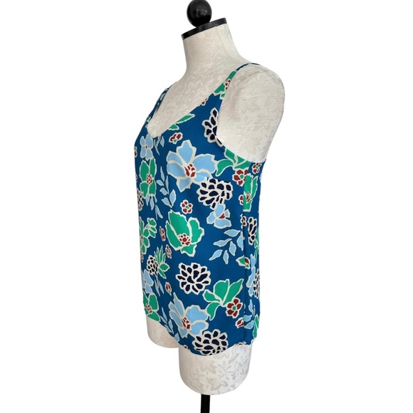 Banana Republic Factory Floral Tank Top Scoop Neck Size XS - Picture 4 of 9